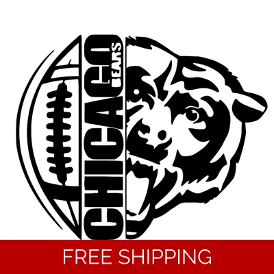 NFL Football Chicago Bears Die Cut Vinyl Decal sticker NFL Football Chicago Bears Die Cut Vinyl Decal sticker